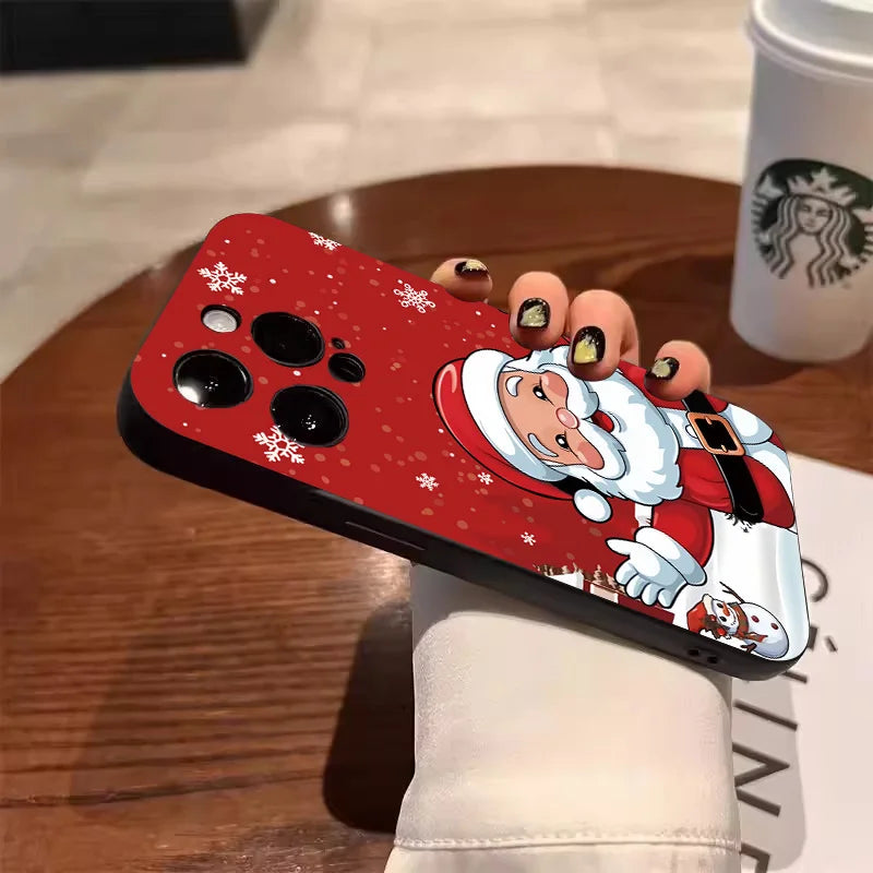 Aesthetic Christmas Image Design Phone Case For iPhone 17 11 12 13 14 15 16 Pro Max XS X XR 7 8 Plus 16E Shockproof Bumper Cover